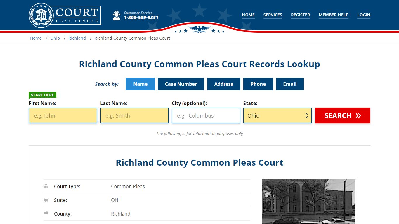 Richland County Common Pleas Court Records Lookup